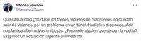 El PP exige una actuación "inmediata" ante la suspensión de trenes entre Valencia y Madrid en la jornada electoral