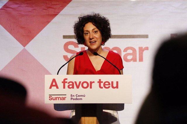 La candidata de Sumar-En Comú Podem, Aina Vidal