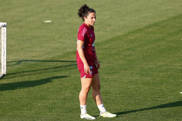 Ivana Andres during the Spain Women Team training day at Ciudad del Futbol on June 26, 2023, in Las Rozas, Madrid, Spain.