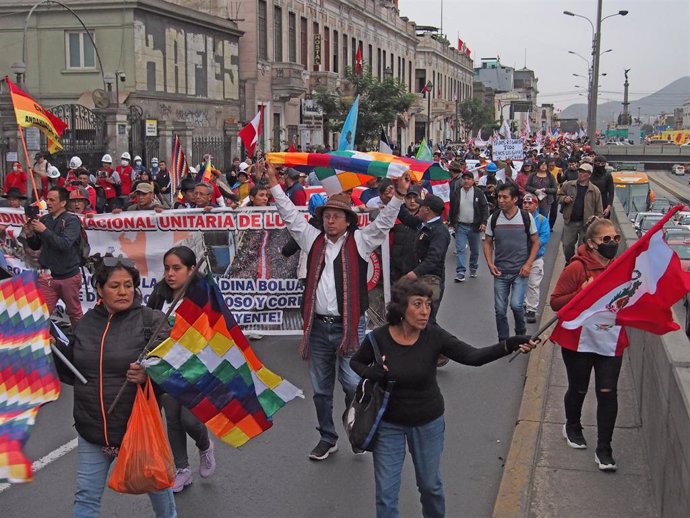 Protestas contra Dina Boluarte en Lima, Perú