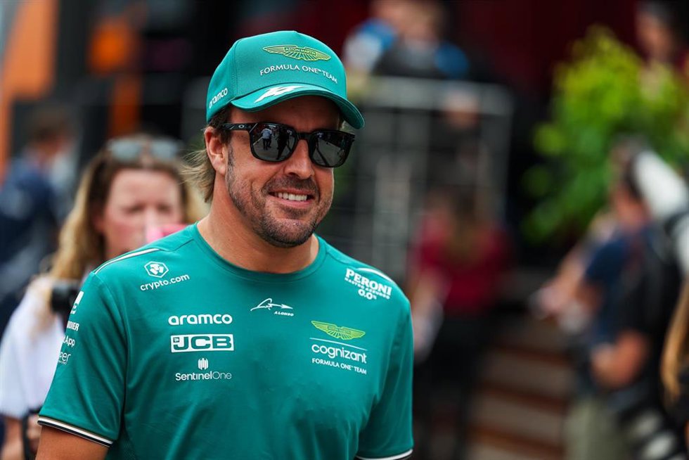 Fernando Alonso, durante un Gran Premio.