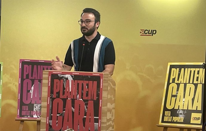 El candidato de la CUP al Congreso por Barcelona Albert Botran