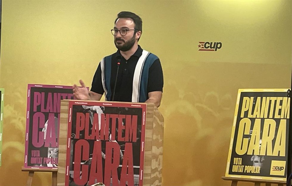 El candidato de la CUP al Congreso por Barcelona Albert Botran