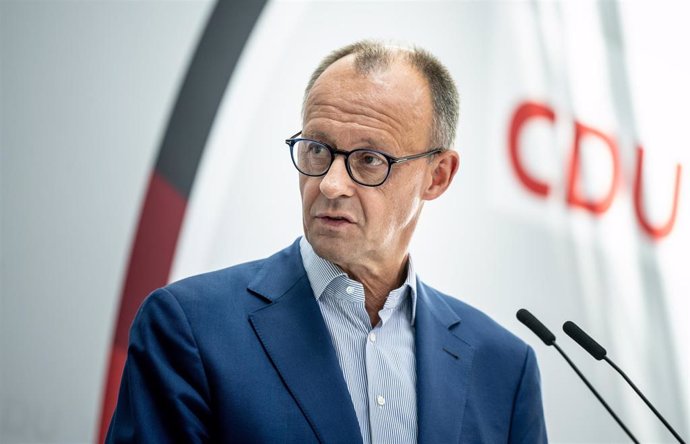 El presidente del partido Unión Cristiano Demócrata (CDU), Friedrich Merz