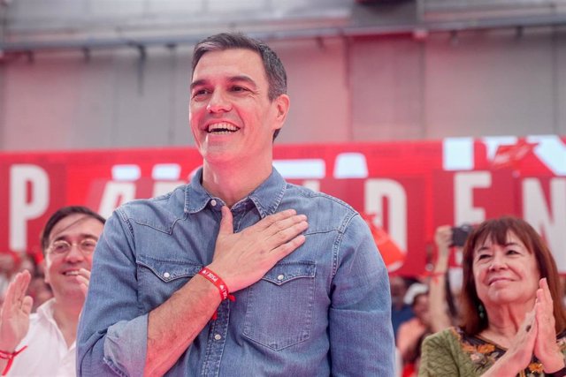 El presidente del Gobierno y candidato a la reelección por el PSOE, Pedro Sánchez