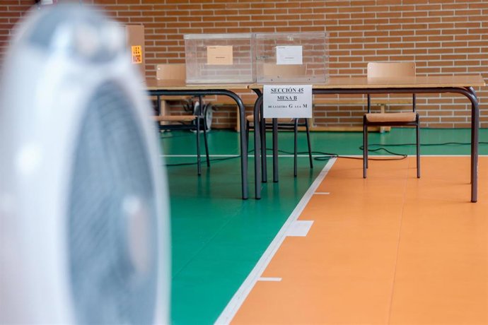 Mesa electoral para las elecciones generales 23J, a 22 de julio de 2023.