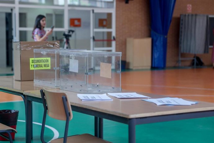 Mesa electoral para las elecciones generales 23J, a 22 de julio de 2023.
