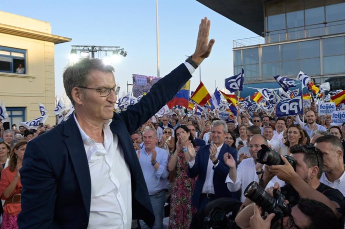 El líder del Partit Popular i candidat a la Presidncia del Govern, Alberto Núñez Feijóo