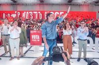 En Getafe, el PSOE mantiene su primera posición seguido muy de cerca, a sólo dos puntos, por el PP