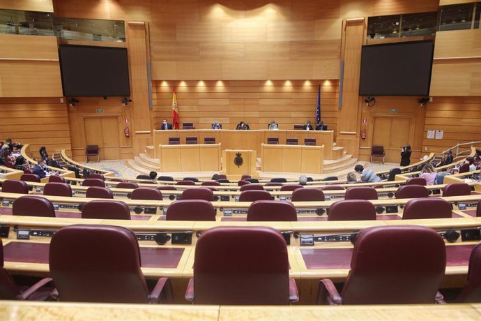 Archivo - Vista del hemiciclo del Senado durante la celebración de la Comisión de Derechos Sociales, en Madrid (España), a 26 de octubre de 2020. Durante esta comisión se han abordado temas como el proceso de envejecimiento en España.