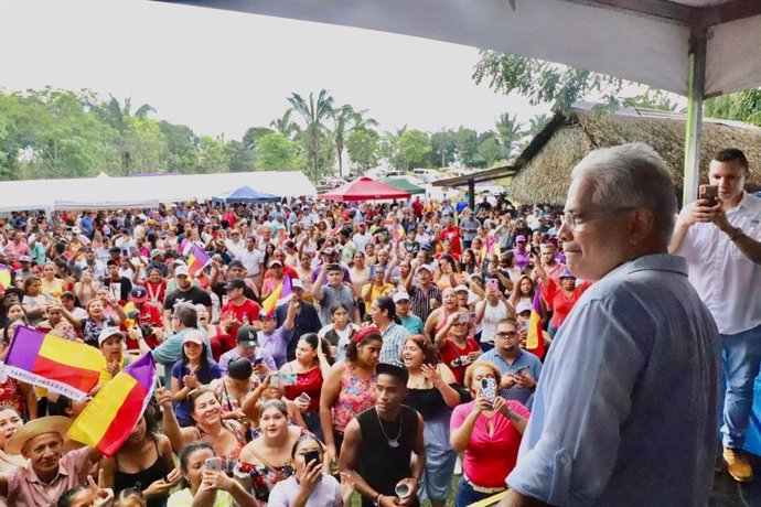 El candidato presidencial por el Partido Panameñista, José Blandón