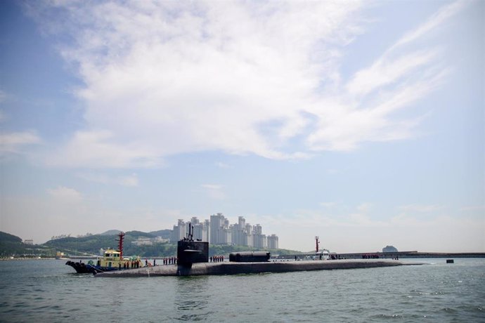 Archivo - Imagen de archivo de un submarino nuclear en Corea del Sur