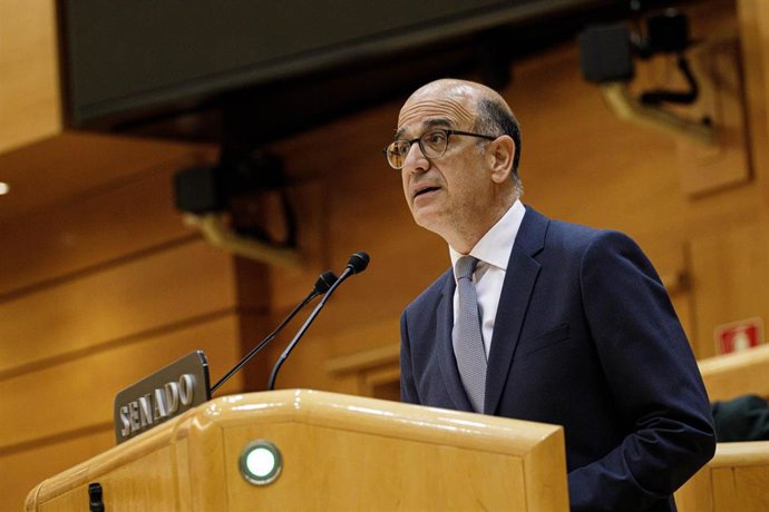 Archivo - Alberto Catalán, en una intervención en el Senado, donde ha tenido escaño en la última legislatura.
