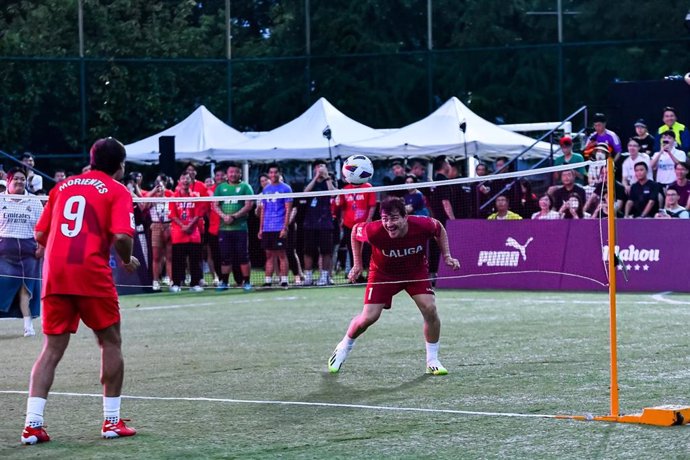 Iker Casillas, Fernando Morientes y Luis García recorren China en el Legend Tour de LaLiga.