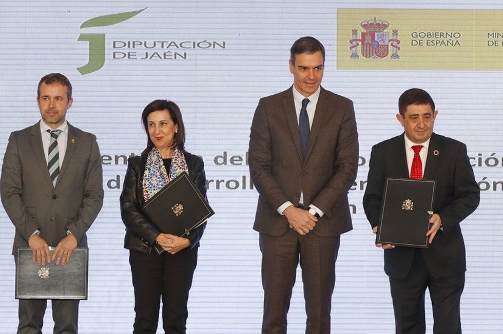 Archivo - Julio Millán, Margarita Robles, Pedro Sánchez y Francisco Reyes en la presentación del Cetedex en diciembre de 2022/Archivo