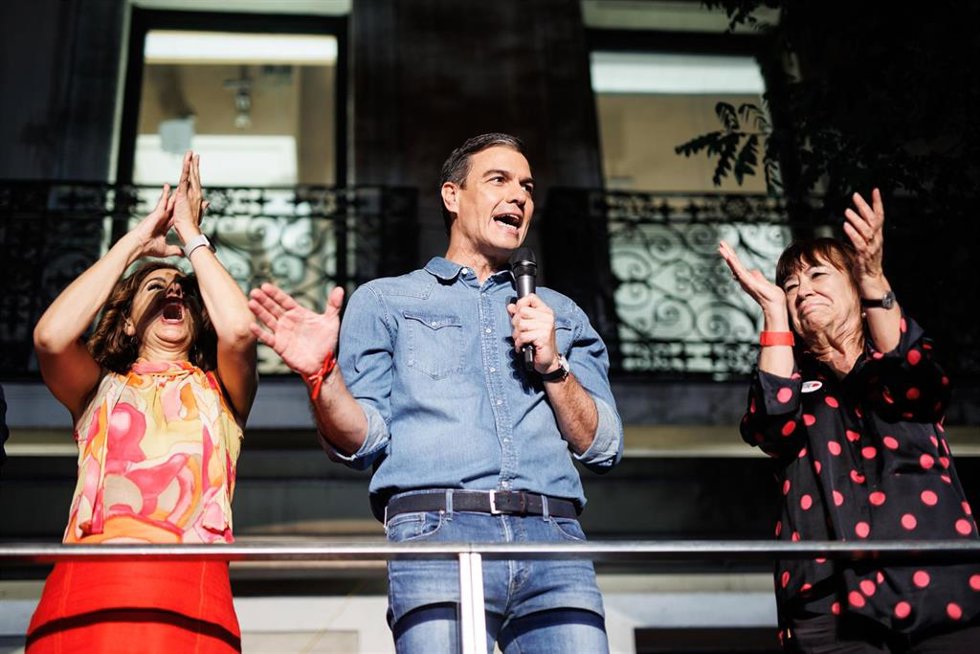 El presidente del Gobierno de España y secretario general del PSOE, Pedro Sánchez