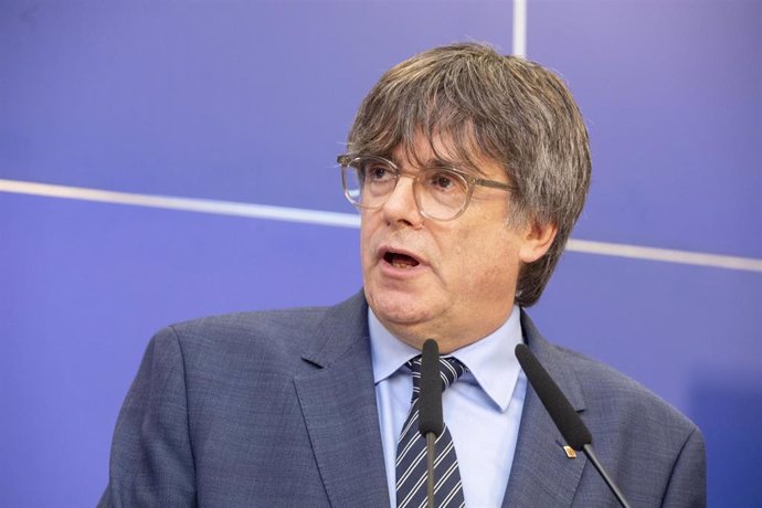 El eurodiputado de Junts y expresidente de la Generalitat, Carles Puigdemont