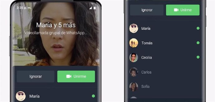 Videollamadas den WhatsApp