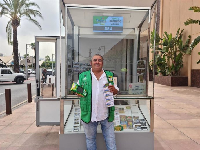 El vendedor de la ONCE Antonio López Romero.