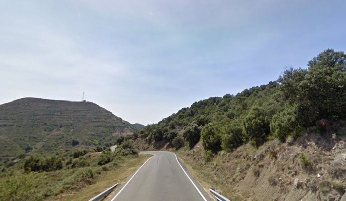 Tramo de la C-1311 en el Pallars Juss (Lleida).