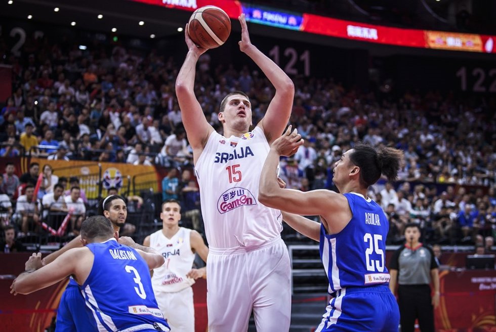 Archivo - Jokic en el Serbia-Filipinas
