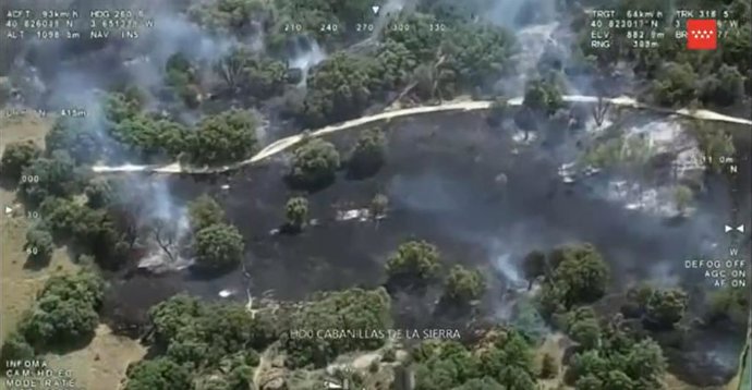 Imagen del incendio.