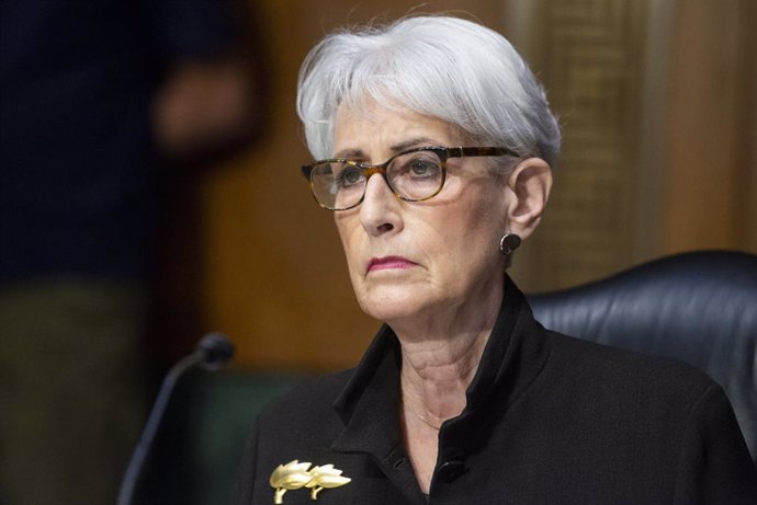 Archivo - August 3, 2021, Washington, District of Columbia, USA: Wendy Sherman, Deputy Secretary of State, appears before a Senate Committee on Foreign Relations hearing to examine authorizations of use of force, focusing on administration perspectives,