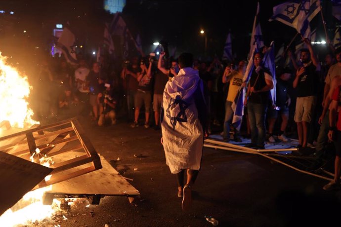 Manifestación contra la reforma judicial en Israel