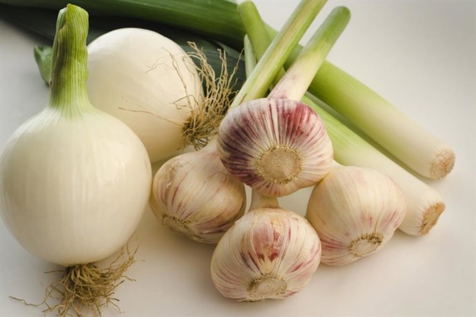 Cebollas, ajos y puerros.