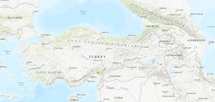 Archivo - Terremoto de magnitud 5,5 en la escala abierta de Richter con epicentro en Adana, en el sur de Turquía
