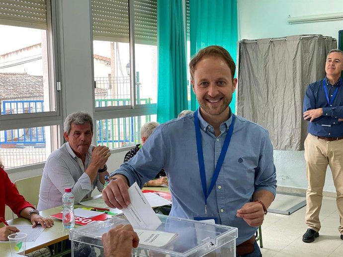 Archivo - El presidente provincial del PP de Jaén, Erik Domínguez, en una imagen de archivo