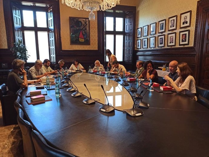 Mesa Ampliada del Parlament el 25 de julio.