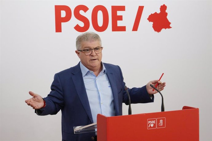 El secretario general del PSOE de la Región de Murcia, Pepe Vélez