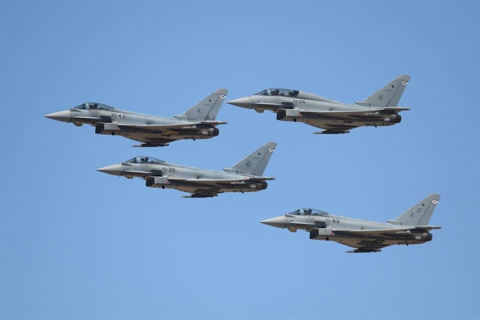 Aviones Eurofighter del Ejército del Aire y del Espacio