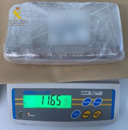 Un kilogramo de cocaína intervenido por la Guardia Civil de Marratxí