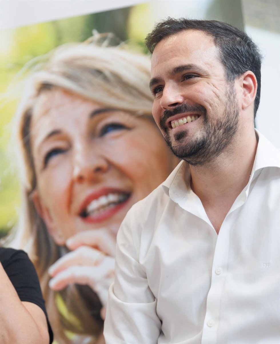 El ministro de Consumo, Alberto Garzón, participa en un acto de Sumar, en el espacio Ecooo, a 19 de julio de 2023, en Madrid (España). 