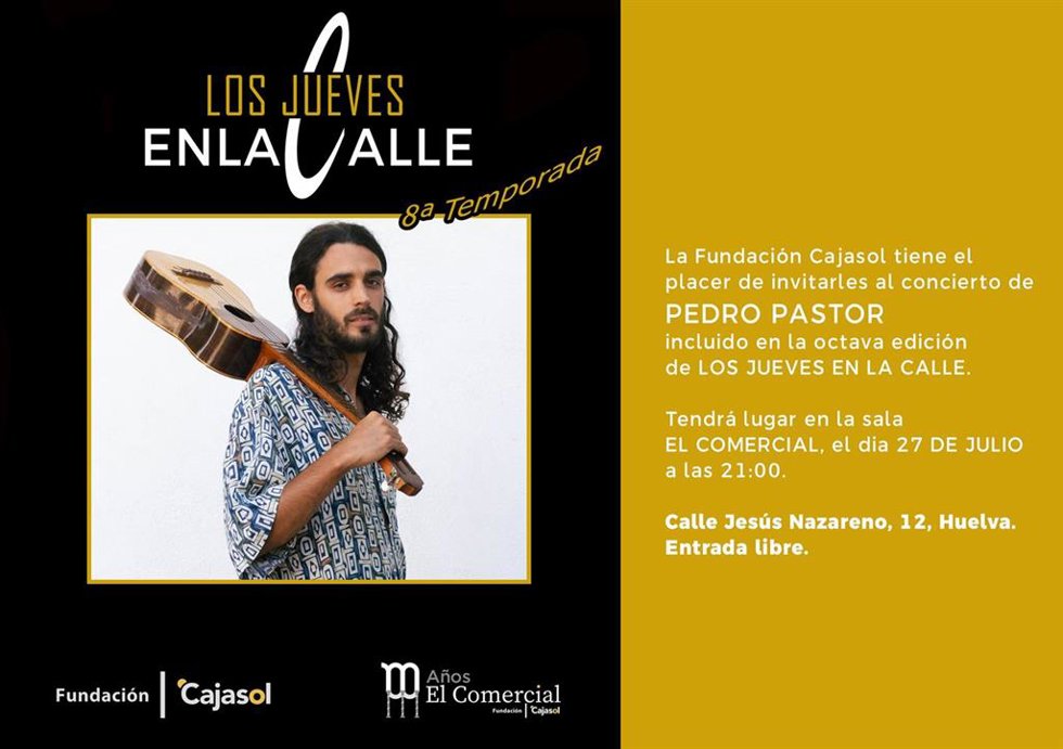 El cantautor Pedro Pastor en 'Los Jueves en la Calle' de la Fundación Cajasol.