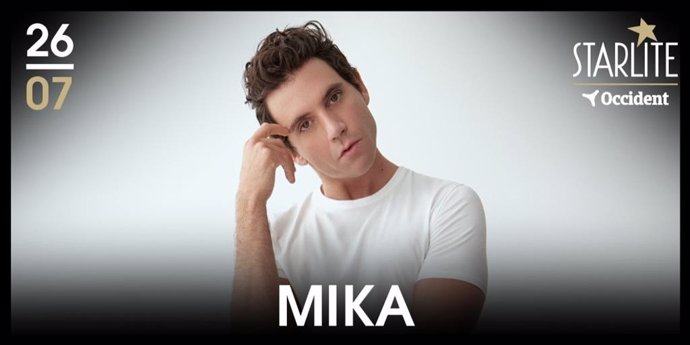 Archivo - Cartel del concierto de Mika en Starlite.