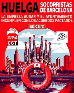 CGT convoca una huelga indefinida de socorristas de Barcelona a partir del viernes