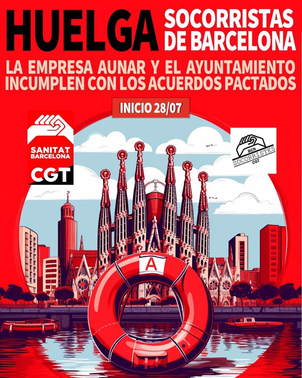 CGT convoca una huelga indefinida de socorristas de Barcelona a partir del viernes