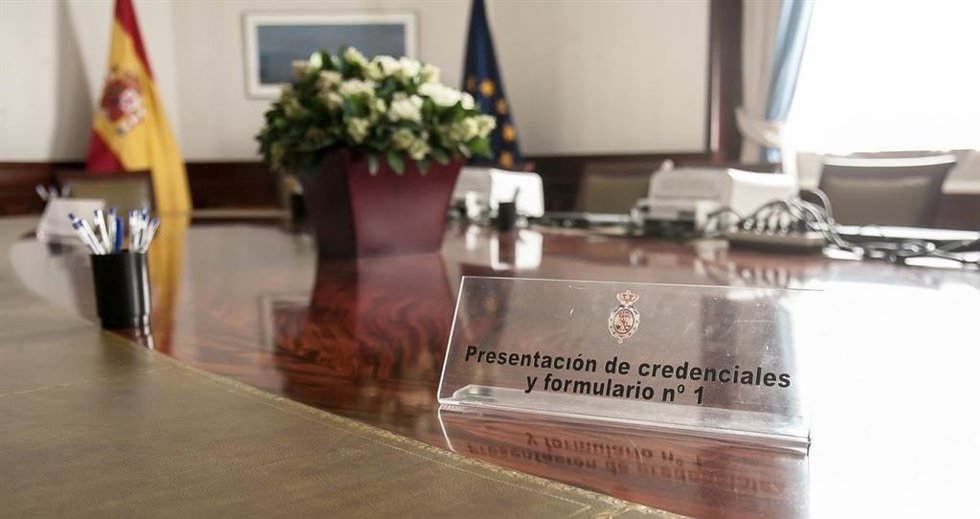 Archivo - Sala para entrega de credenciales en el Congreso