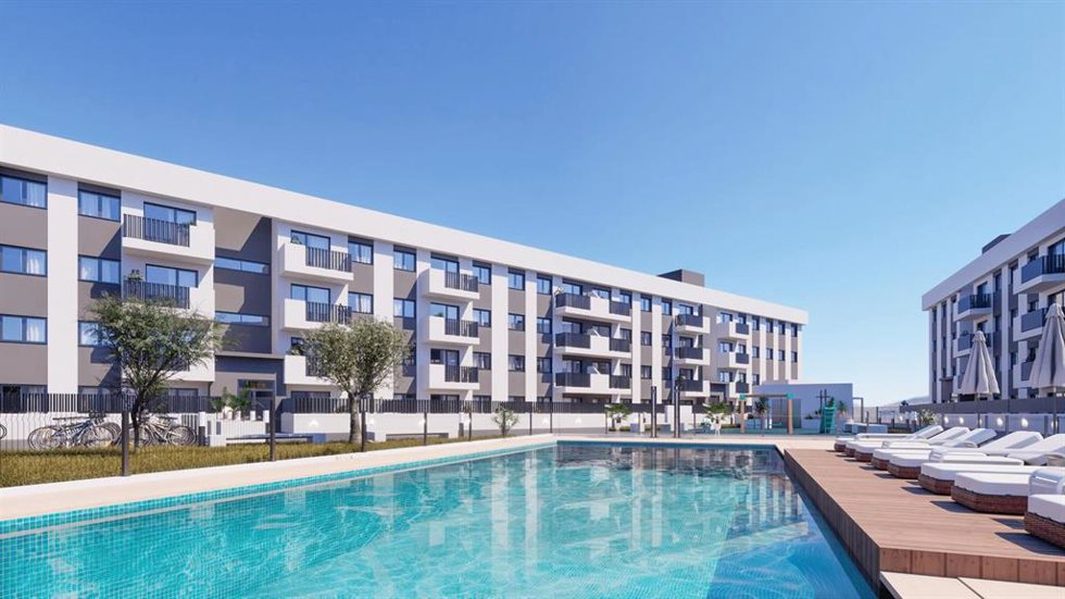 Futura promoción BtR que Aedas Homes está desarrollando en San Juan de Alicante para Azora