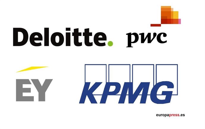 Archivo - Logos Deloitte, PwC, EY, KPMG