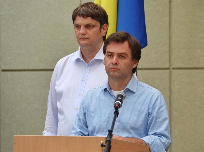 Archivo - September 15, 2022, Odesa, Ukraine: Deputy Prime Minister, Minister of Foreign Affairs and European Integration of the Republic of Moldova Nicu Popescu speaks to the press during a joint briefing of the foreign ministers of Ukraine, Moldova an