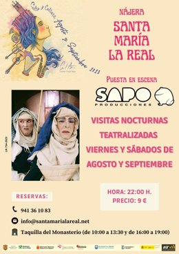 Santa María la Real ofrecerá visitas nocturnas teatralizadas los fines de semana de agosto y septiembre