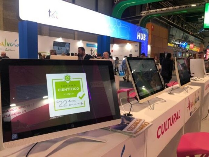 Imagen de un expositor de la Fundación Descubre.