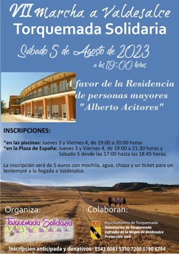 Cartel de la marcha prevista para el próximo 5 de agosto.