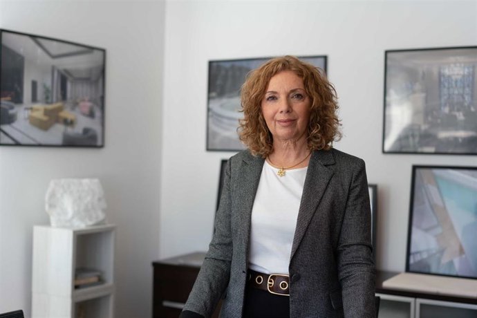 La gerente de Mármoles Gutiérrez Mena, Manoli Gutiérrez.