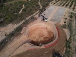 Obras en la depuradora de Tivissa (Tarragona)
