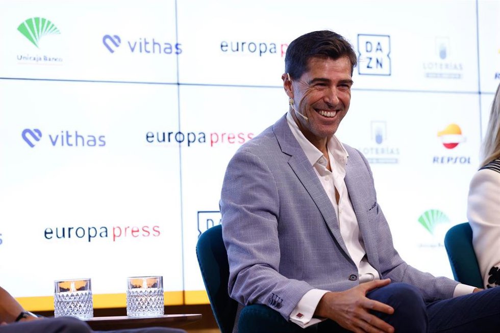 El presidente de la RFEA, Raúl Chapado, en los 'Desayunos Deportivos' de EP.  